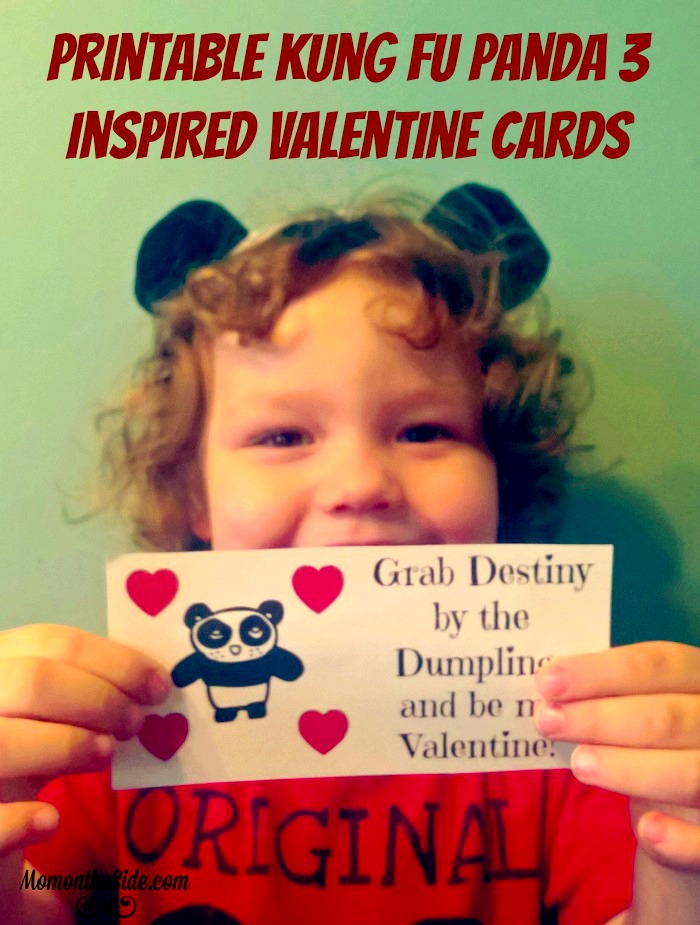 Printable Kung Fu Panda 3 Inspired Valentine Cards + Giveaway