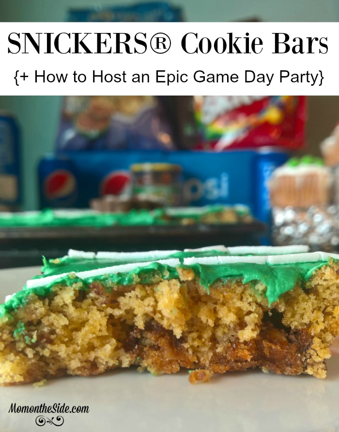 SNICKERS® Cookie Bars + How to Host an Epic Game Day Party
