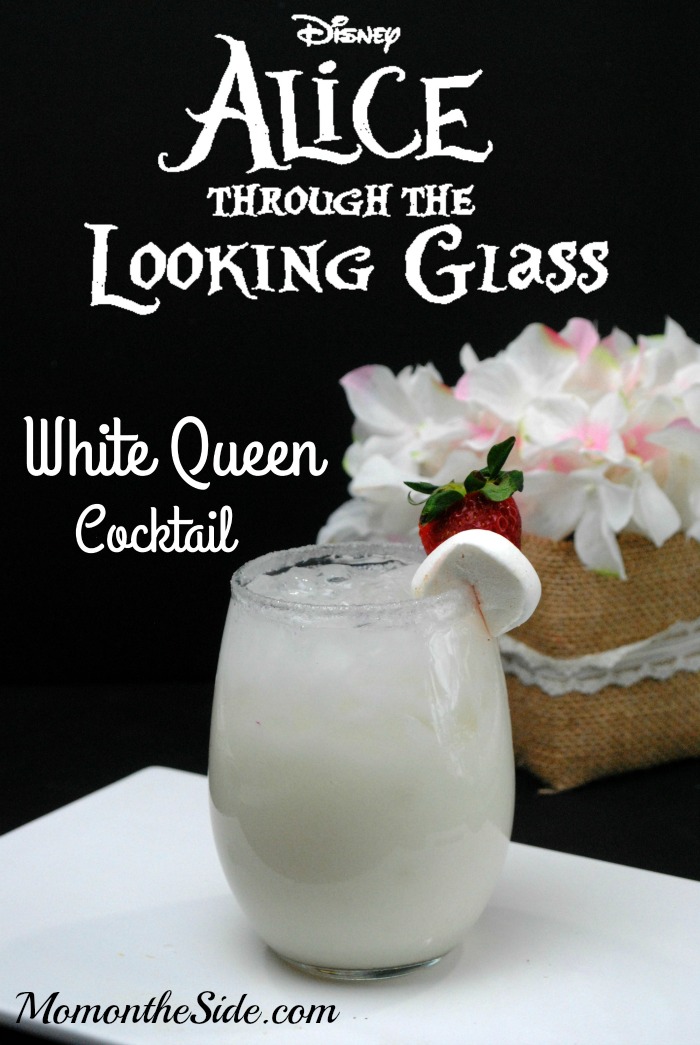 White Queen Cocktail Inspired by Alice Through the Looking Glass