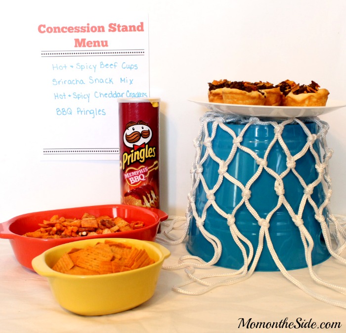 Hot and Spicy Beef Cups + Basketball Party Ideas