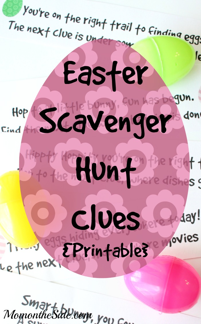 Printable Easter Scavenger Hunt Clues to plan an easy holiday kids activity!