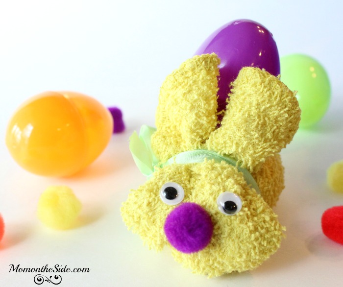 How to Make Washcloth Bunnies to hold Easter Eggs