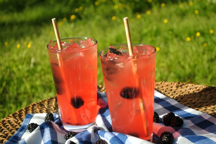 Blackberry Bourbon Lemonade is a refreshing Summer Cocktail for adults!