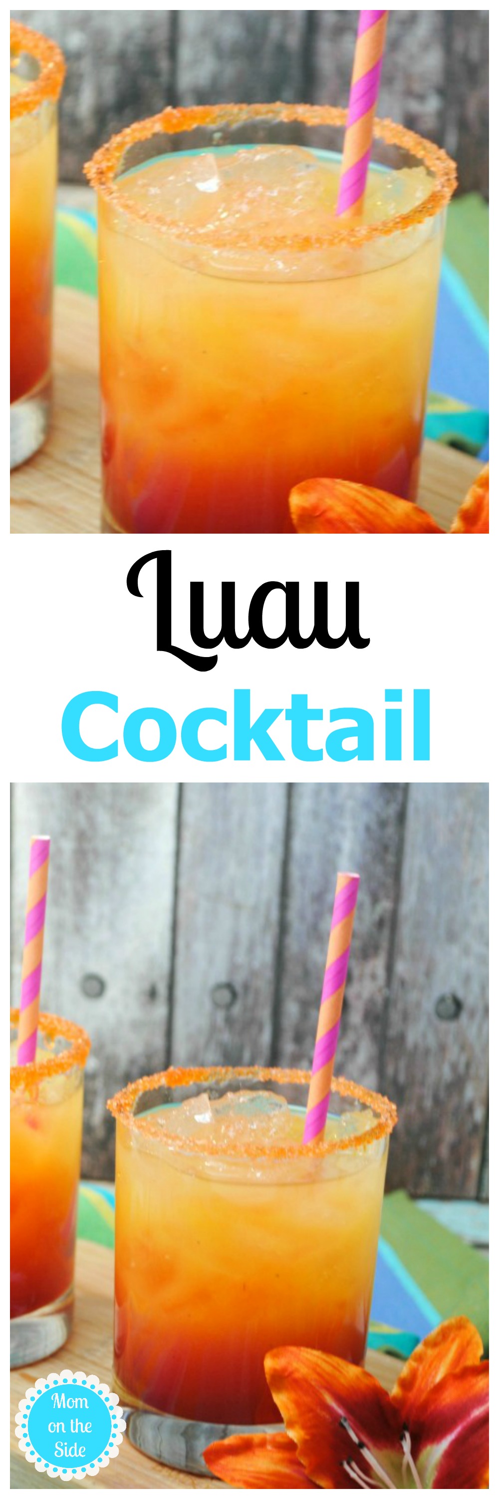 This Luau Cocktail is a great adult beverage for Summer parties, or anytime you want to be taken away to the sores of sandy beach!