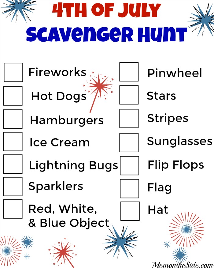 4th of July Scavenger Hunt for Kids