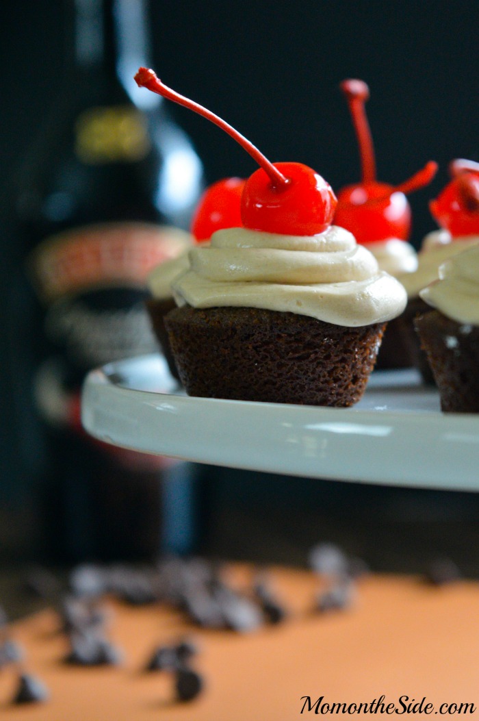 If you are looking for a decadent adult dessert that is full of chocolate and liquor, you have come to the right place. These Bailey's Brownie Bites with Bailey's Buttercream Frosting are perfect for parties or the weekend.