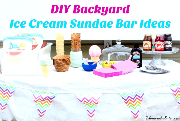 Outdoor Ice Cream Bar - Party at Home 