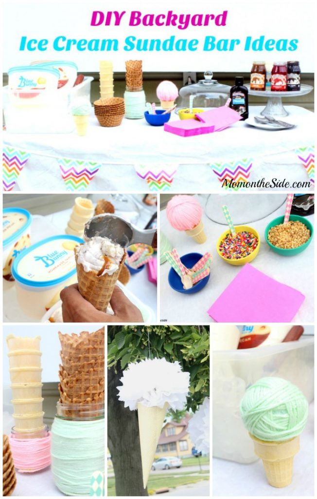 DIY Backyard Ice Cream Sundae Bar Ideas