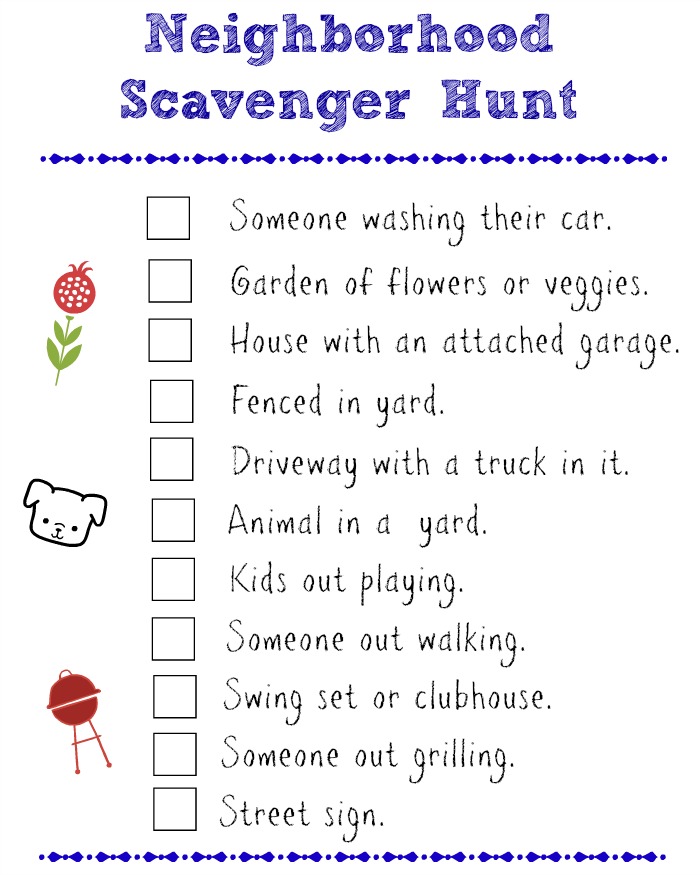 Neighborhood Scavenger Hunt to Experience the Outdoors + Sweepstakes