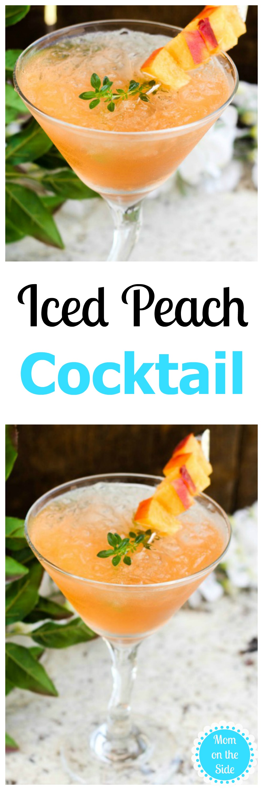 I'm ready for Thirsty Thursday and a delicious cocktail to remind me that I've got this. An Iced Peach Cocktail will do the trick and tastes like summer!