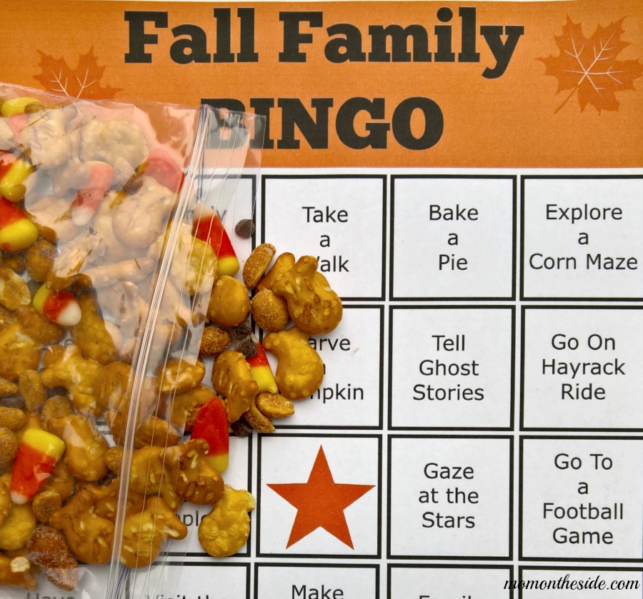 Snack Mix and Fall Bingo