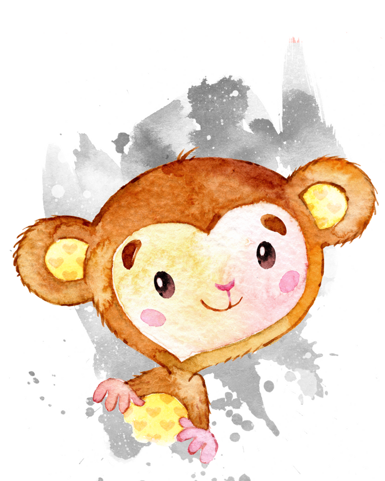 Set of Free Monkey Printables for Nursery Rooms that make adorable wall art for boy or girl nurseries, as well as a nursery for twins!