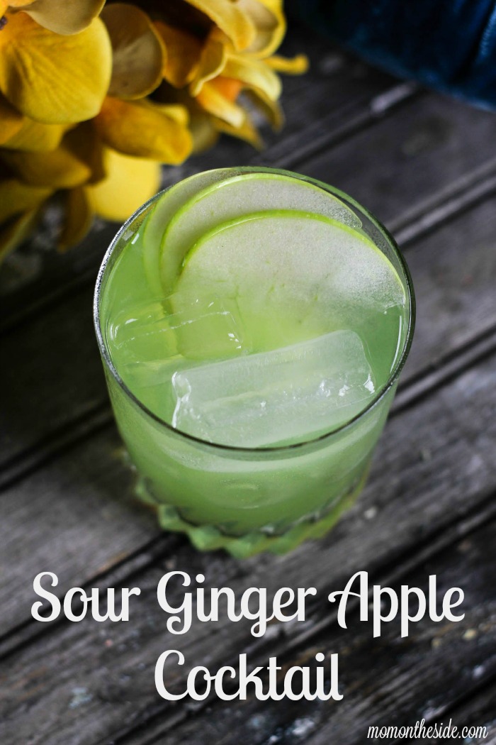 Sour Ginger Apple Cocktail