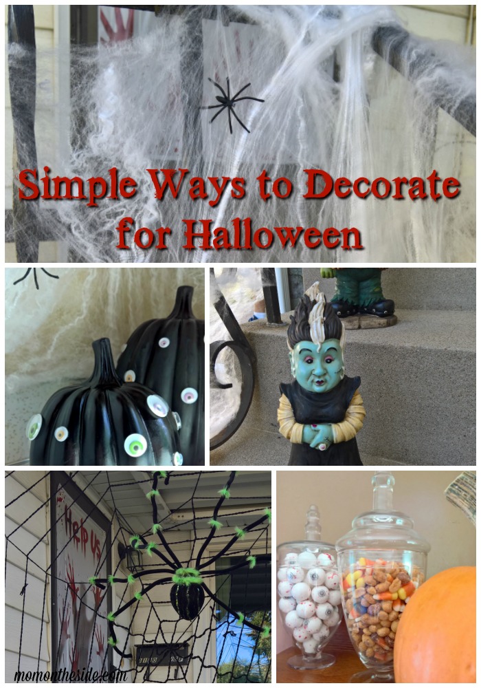 Simple Ways to Decorate for Halloween + Googly Eyed Pumpkins