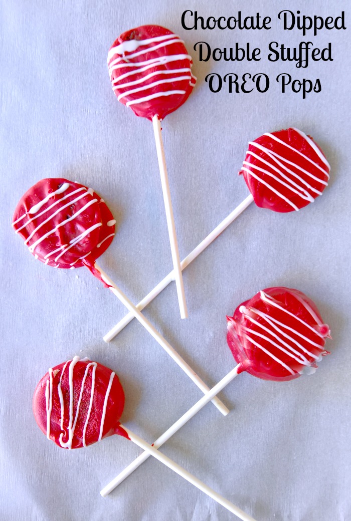 Chocolate Dipped Double Stuffed OREO Pops