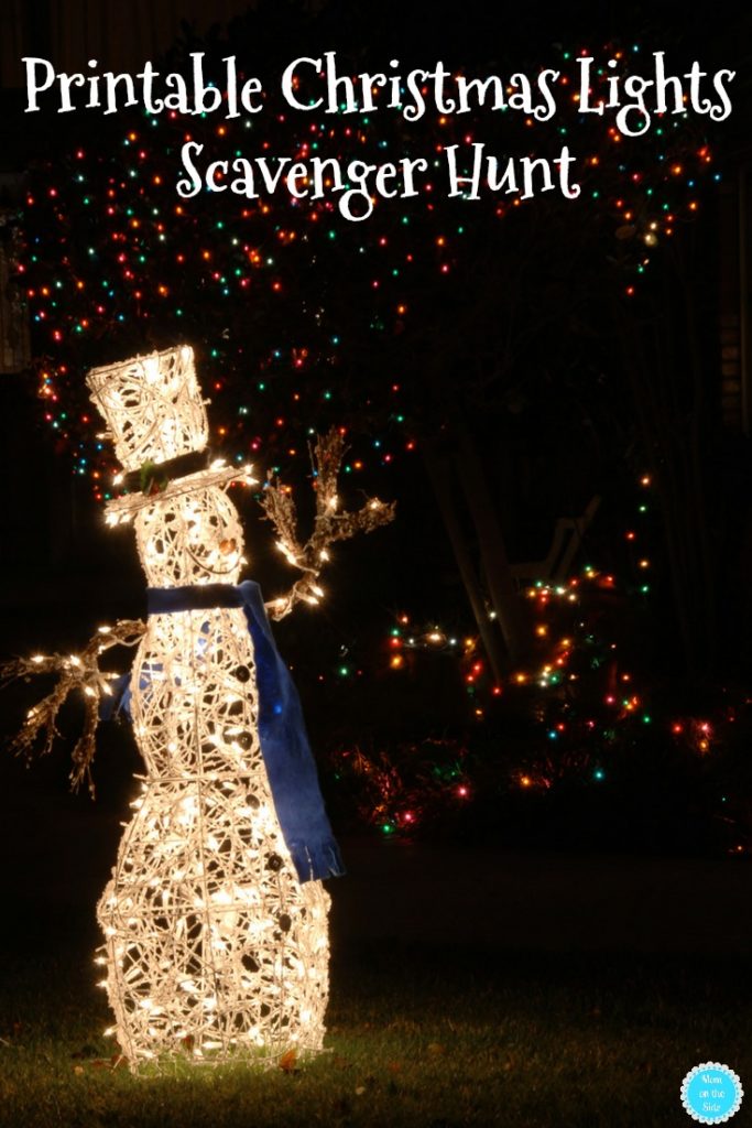 Fun Printable Christmas Lights Scavenger Hunt for Kids