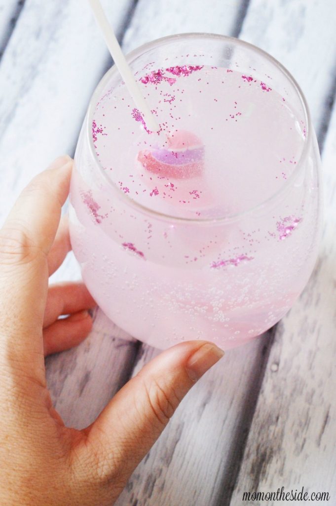 Glittery Cotton Candy Drink for Kids and Adults | Mom on the Side