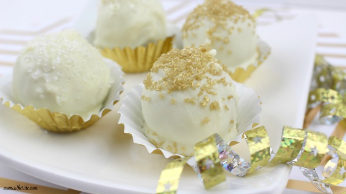 White Chocolate Glitter Golden Oreo Truffles