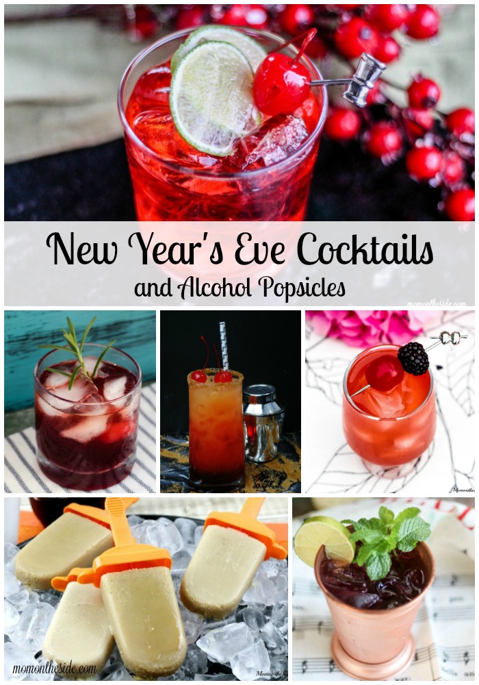 New Year's Eve Cocktails and Alcohol Popsicles