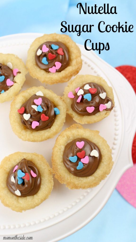 Nutella Sugar Cookie Cups for Valentine's Day Dessert