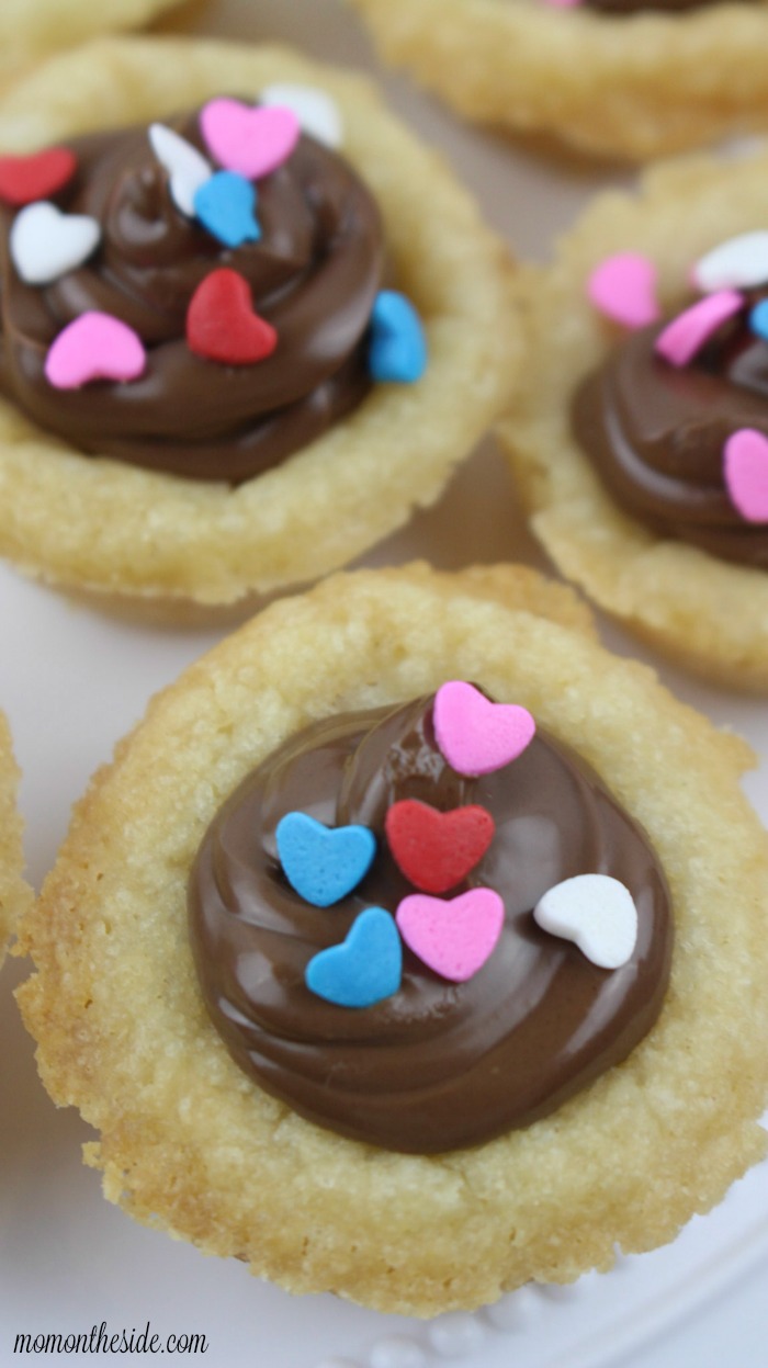 Nutella Sugar Cookie Cups for Valentine's Day Dessert