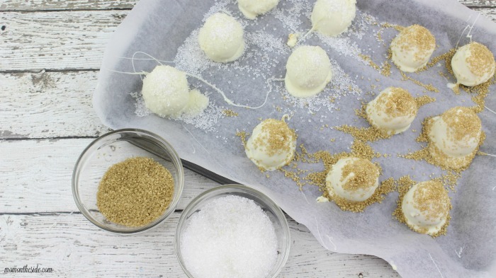 White Chocolate Glitter Golden Oreo Truffles