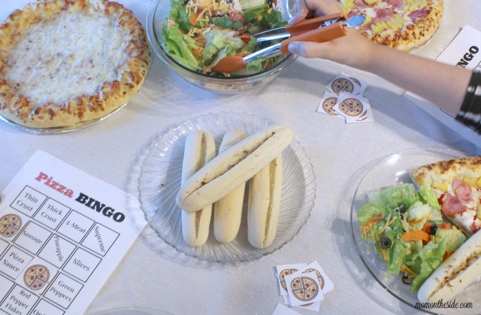 Family Pizza Night: Spicy Breadsticks, Family Style Salad, and Pizza BINGO