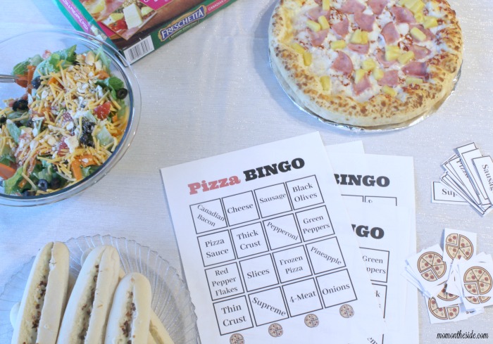 Family Pizza Night: Spicy Breadsticks, Family Style Salad, and Pizza BINGO
