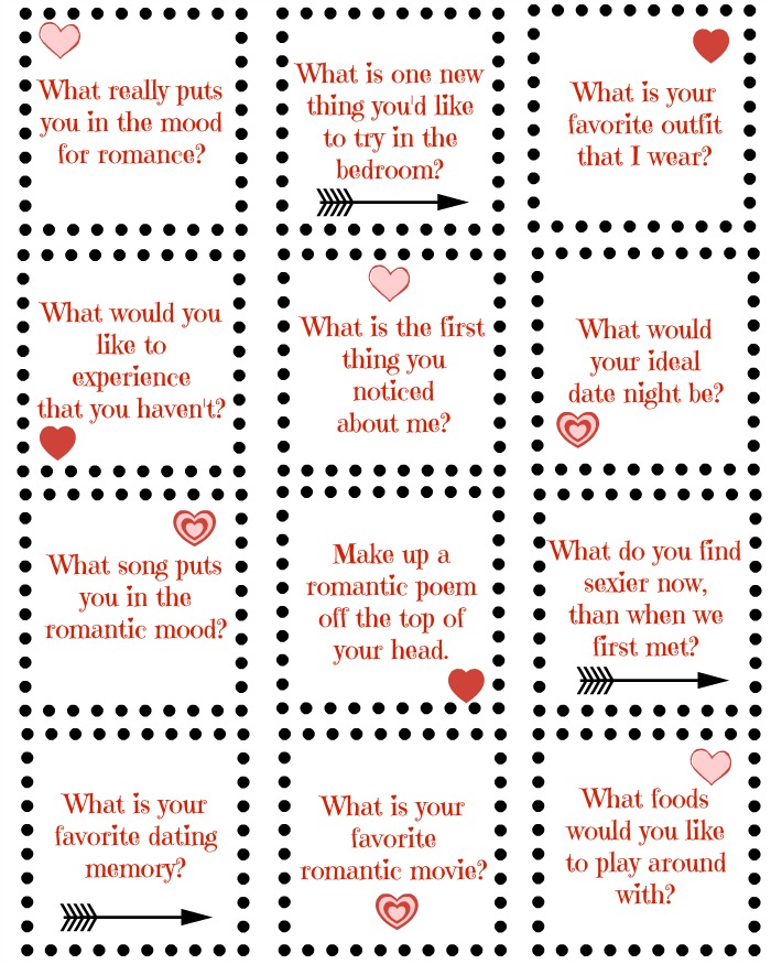 Printable Love Questions for Spouses