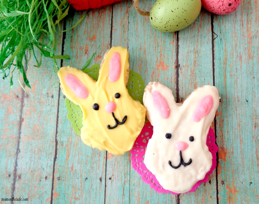 White Chocolate Easter Bunny Rice Krispies Treats