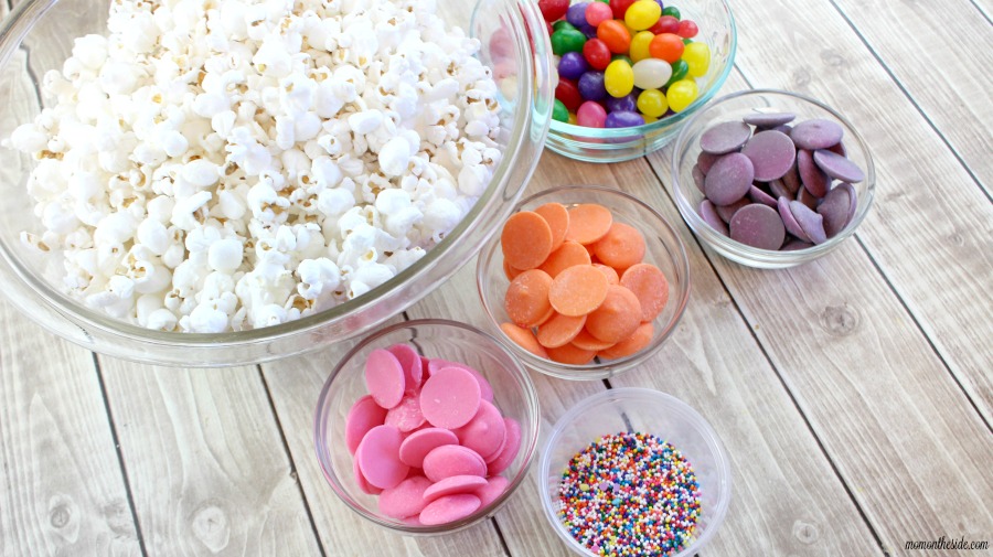 Easy, fun, and colorful Easter dessert! This Jelly Bean Popcorn is the perfect spring treat for kids and adults at your Easter Party.