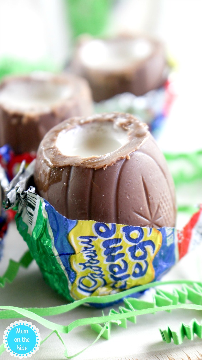 Using Cadbury Eggs to make shots for Easter is super fun! If you will be serving Easter cocktails at your party, give these Cadbury Egg Shooters a try.
