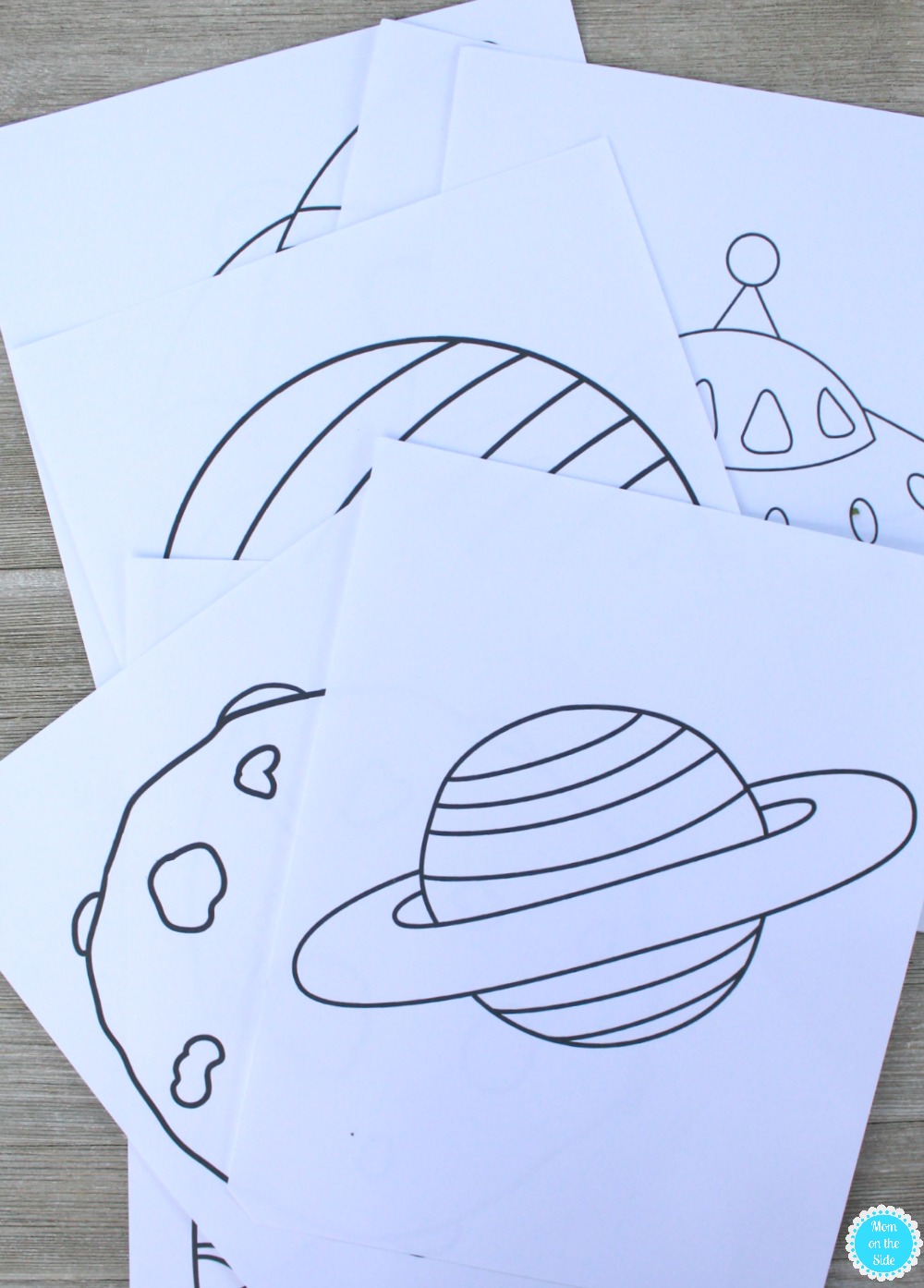 Printable Outer Space Coloring Book Mom on the Side