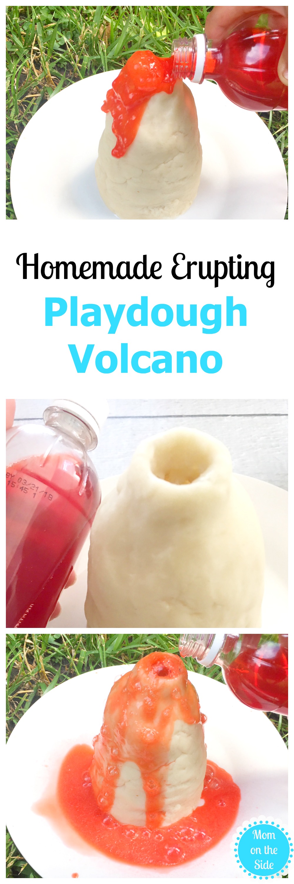 Erupting Playdough Volcano Experiment Project for Kids