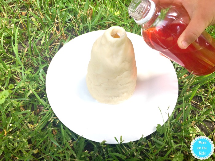 Homemade Erupting Playdough Volcano Experiement