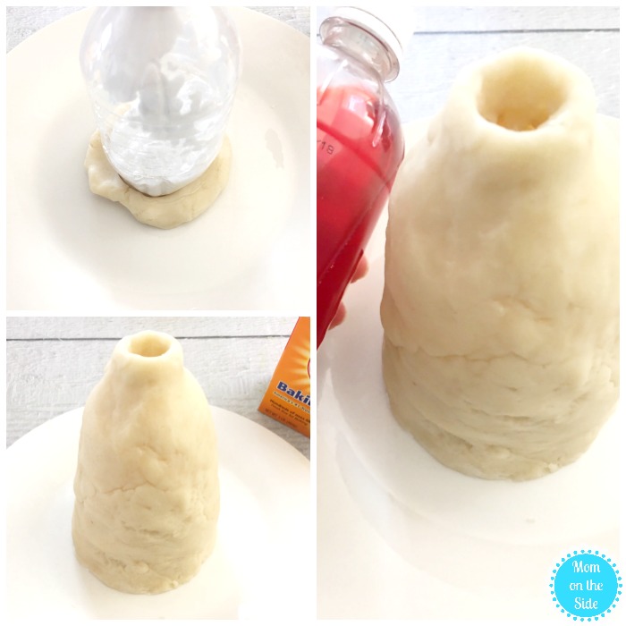 Building a Homemade Erupting Playdough Volcano