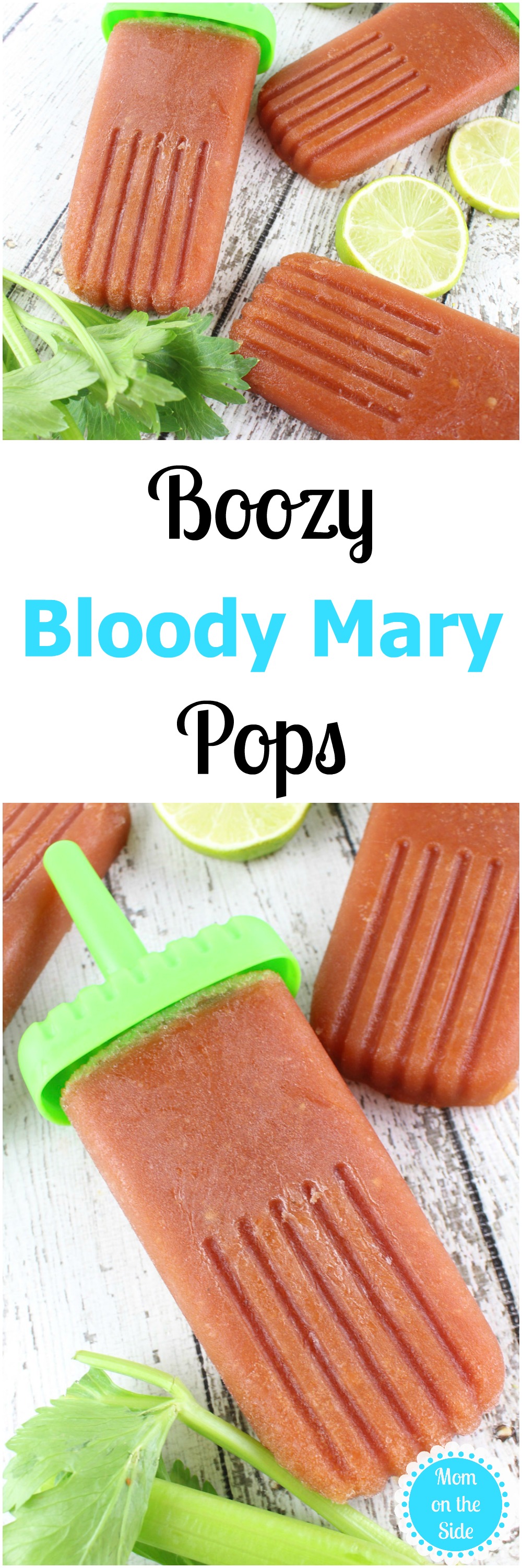 Boozy Bloody Mary Pops are a delicious adult cocktail popsicle!