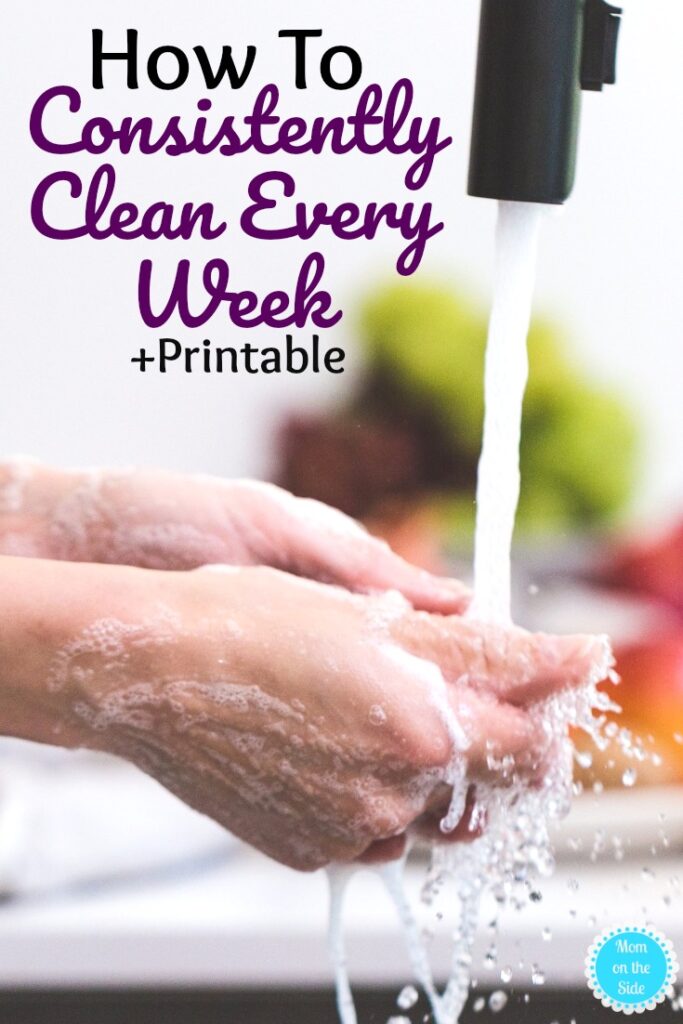 My Weekly Cleaning Schedule + Free Printable | Mom on the Side