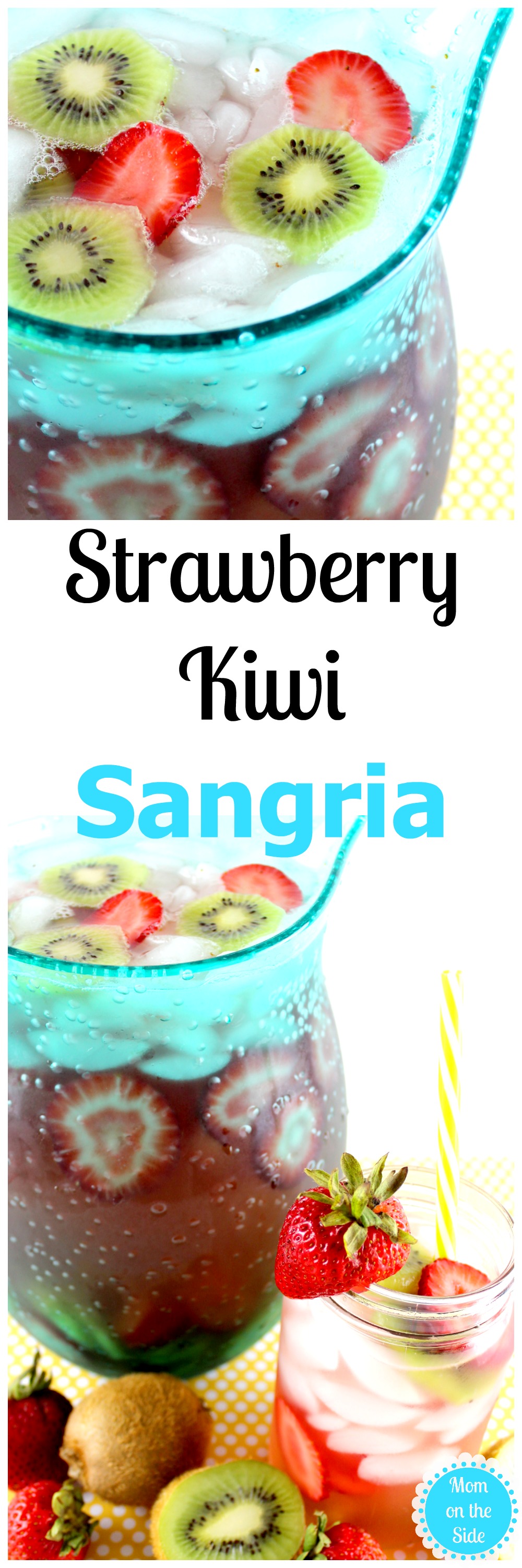 Strawberry Kiwi Sangria is an easy White Wine Sangria Recipe!