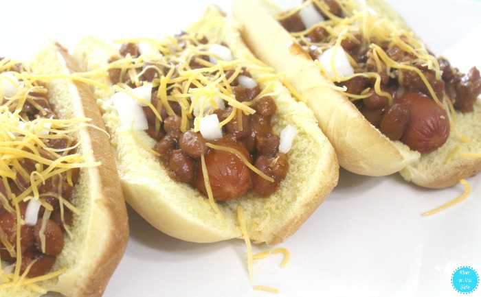 Slow Cooker Chili Cheese Dogs: Food for Labor Day Weekend and Tailgates or Homegates
