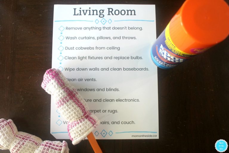 living room cleaning hacks