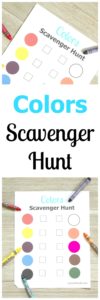 Printable Colors Scavenger Hunt for Kids | Mom on the Side