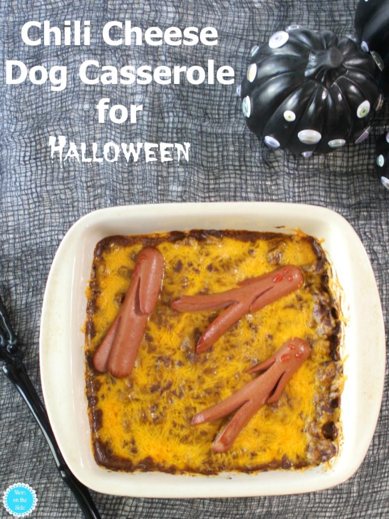 Chili Cheese Dog Casserole for Halloween | Mom on the Side