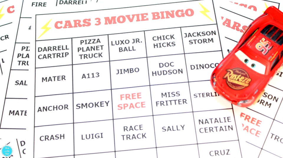 Disney-Pixar Bingo Card