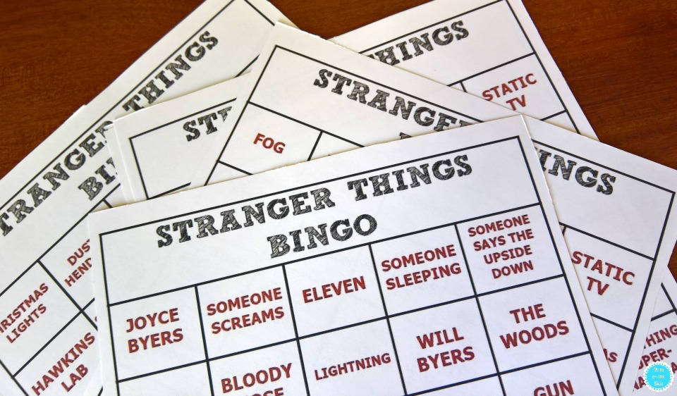 Printable Stranger Things Bingo Cards Mom On The Side