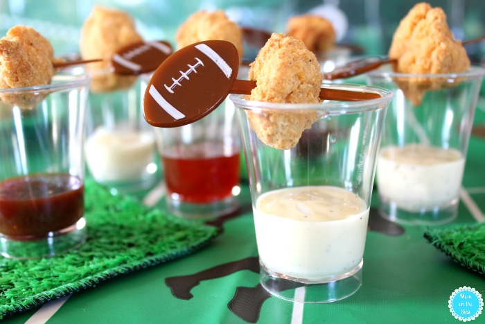 Sideline Spread for Game Day: Popcorn Chicken Shooters