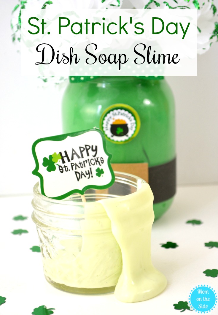 Easy and Safe Slime: St Patrick's Day Dish Soap Slime