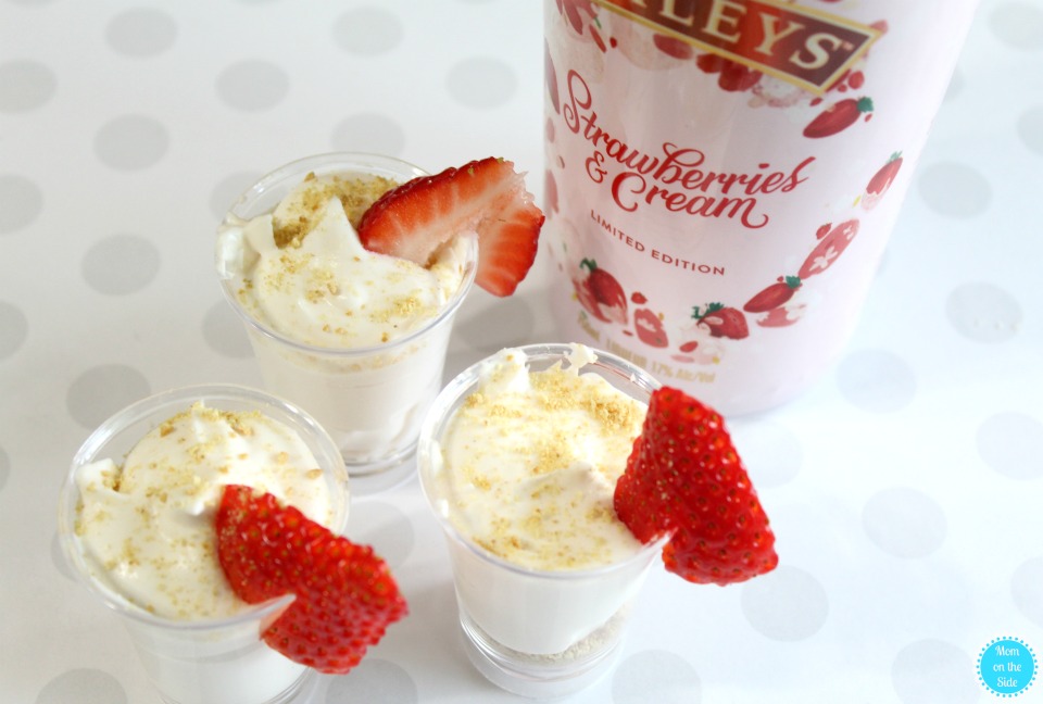 Adult Desserts: Baileys Strawberries and Cream Mousse for Valentine's Day