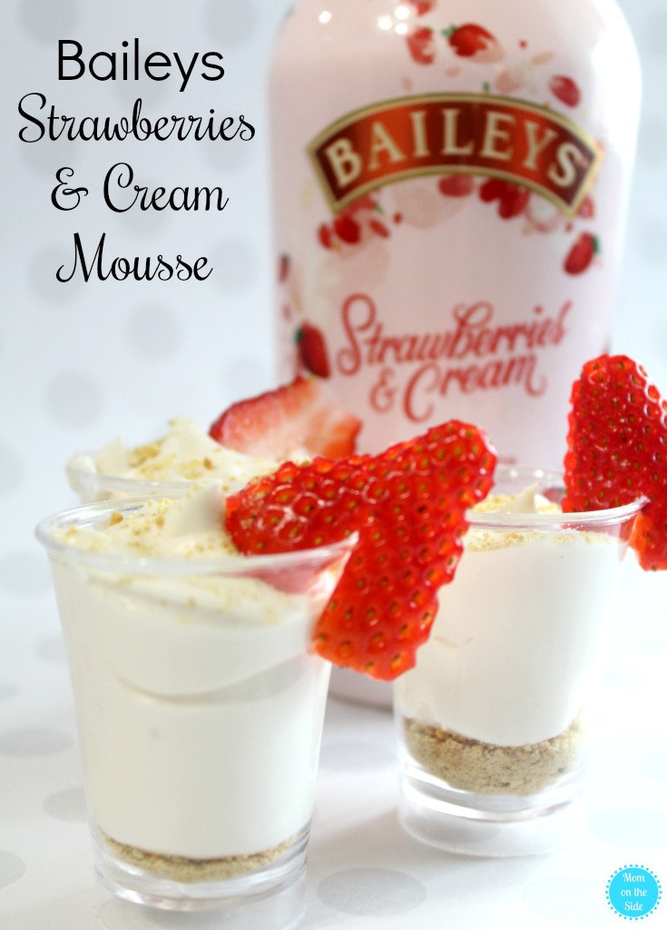 Boozy Dessert Recipe: Baileys Strawberries and Cream Mousse with just four ingredients!