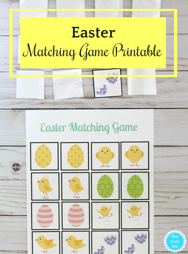 Easter Ideas for Kids: Printable Easter Matching Game